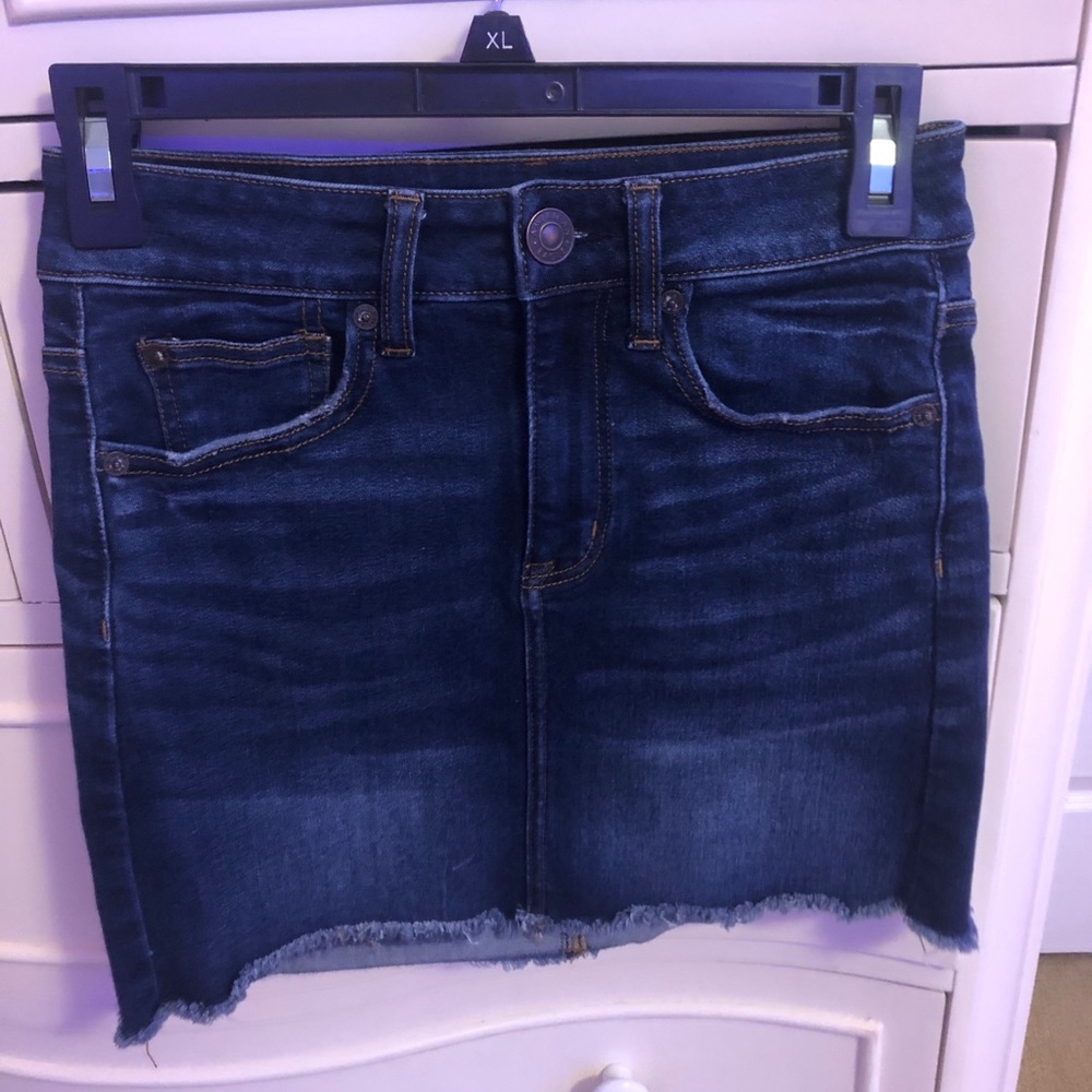 american eagle jean skirt